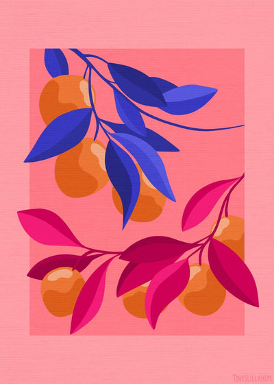 Frukt Rosa Poster