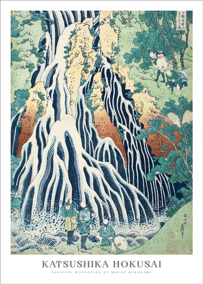 Kirifuri Waterfall at Mount Kurokami in Shimotsuke province - Katsushika Hokusai Poster