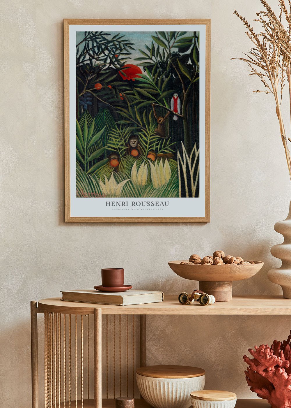 Landscape with Monkeys Poster - Henri Rousseau - shop_name