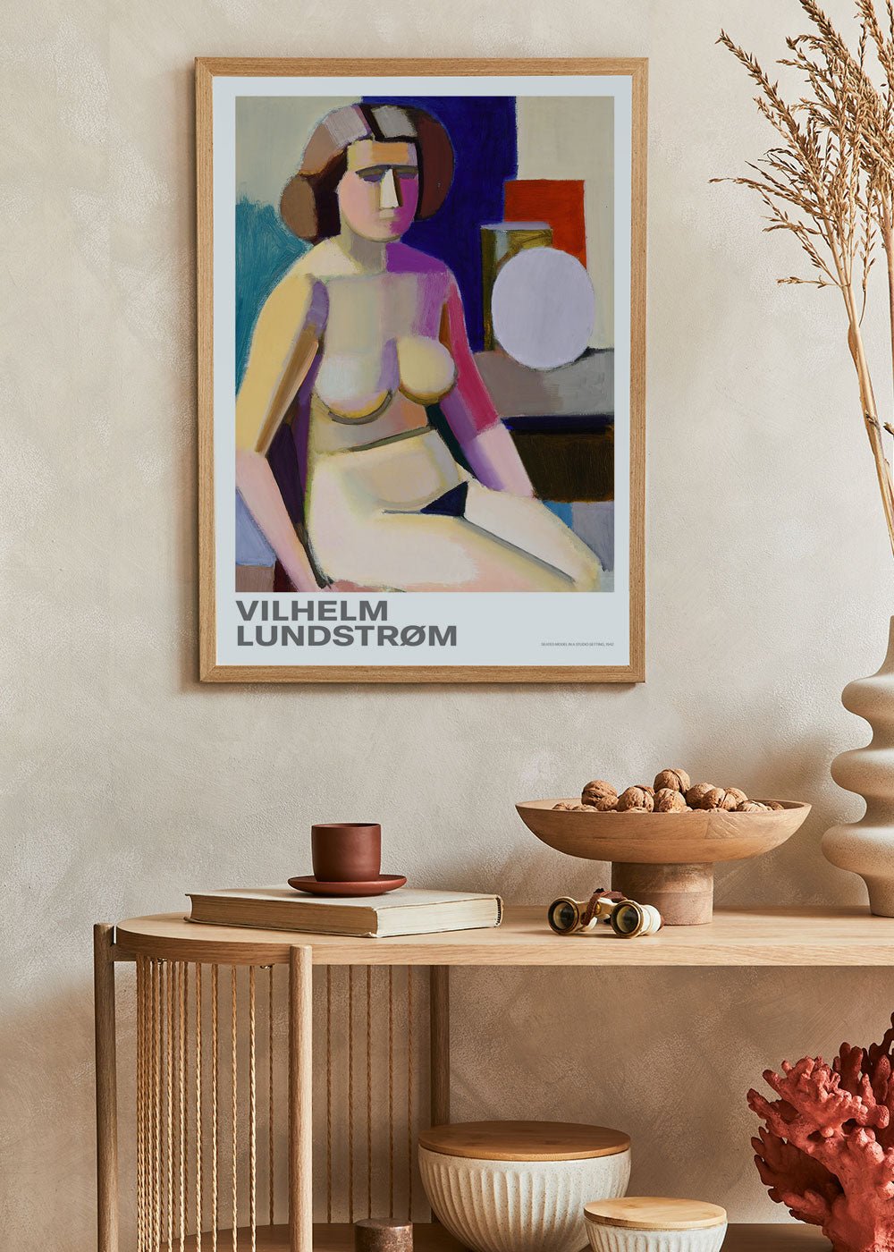 Seated Model in a Studio Setting Poster - shop_name