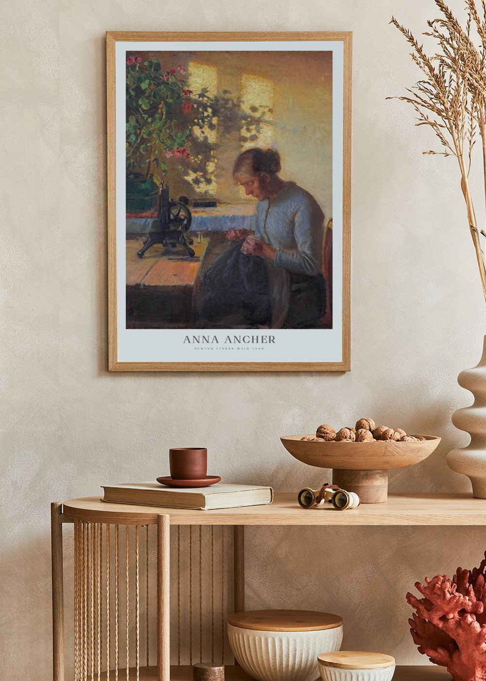 Sewing Fisher Maid - Anna Ancher - shop_name