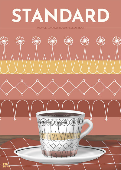 Standard Kaffekopp Röd Poster