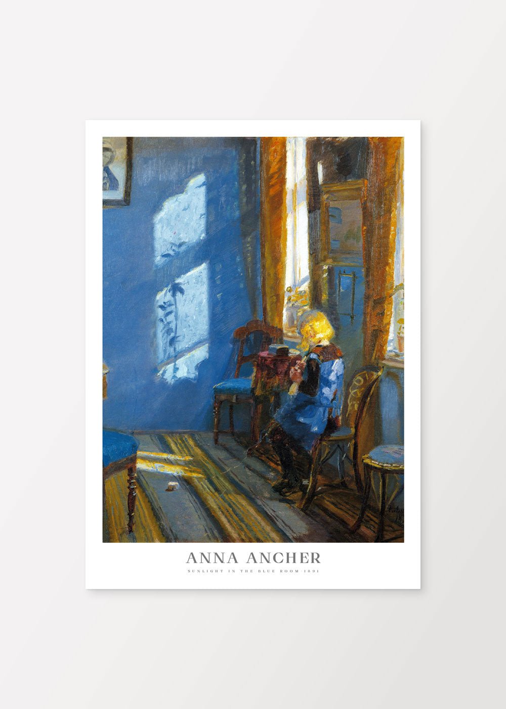 Sunlight in the Blue Room - Anna Ancher - #shop_name