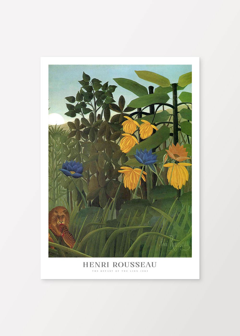 The Repast of the Lion Poster - Henri Rousseau - #shop_name