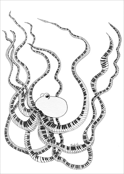 Amandus Bläckfisk Poster