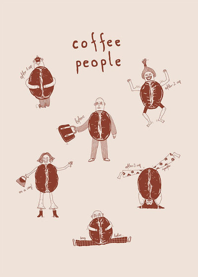 Kaffee-Leute-Plakat