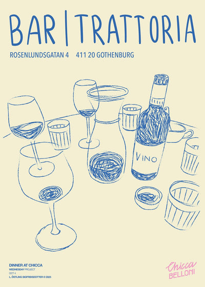 Dinner at Chicca Poster