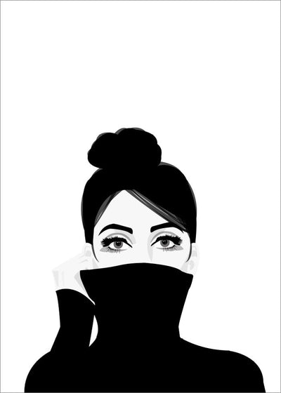 Girl in Turtleneck Poster