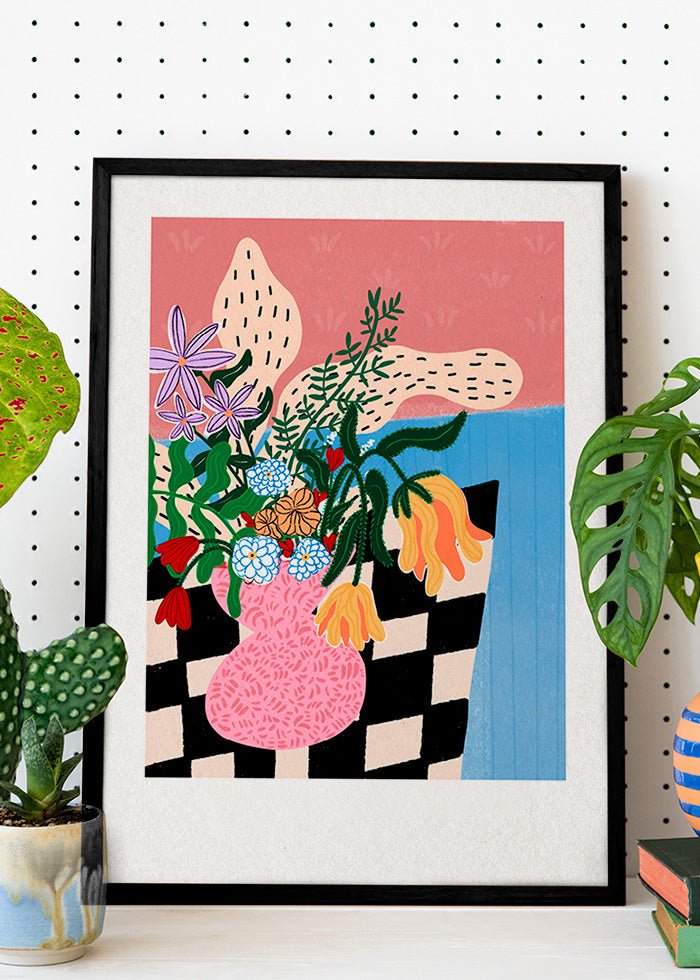 Trauriges Blumenstrauß-Poster