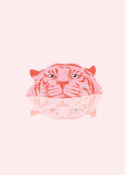 Simmande tiger Poster