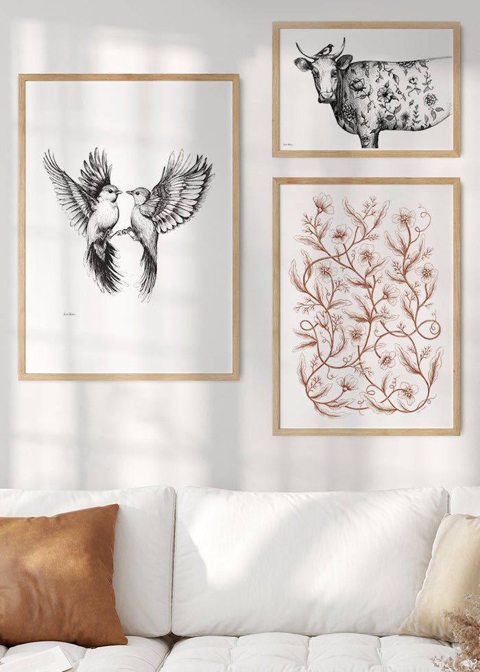 Slingrande Växter Poster