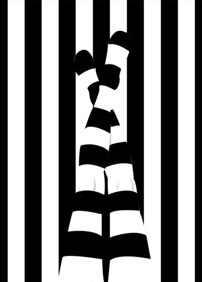 Striping Legs Poster