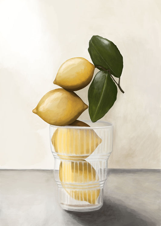 Citroner i vas Poster