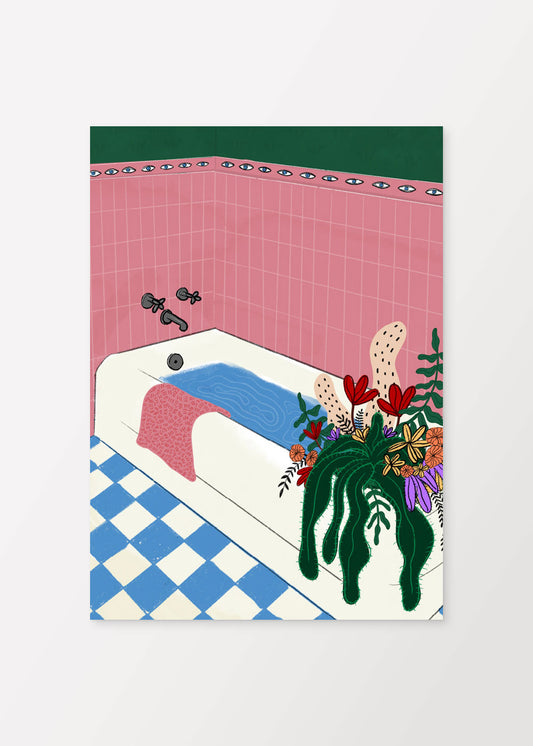 Flower Bath Poster