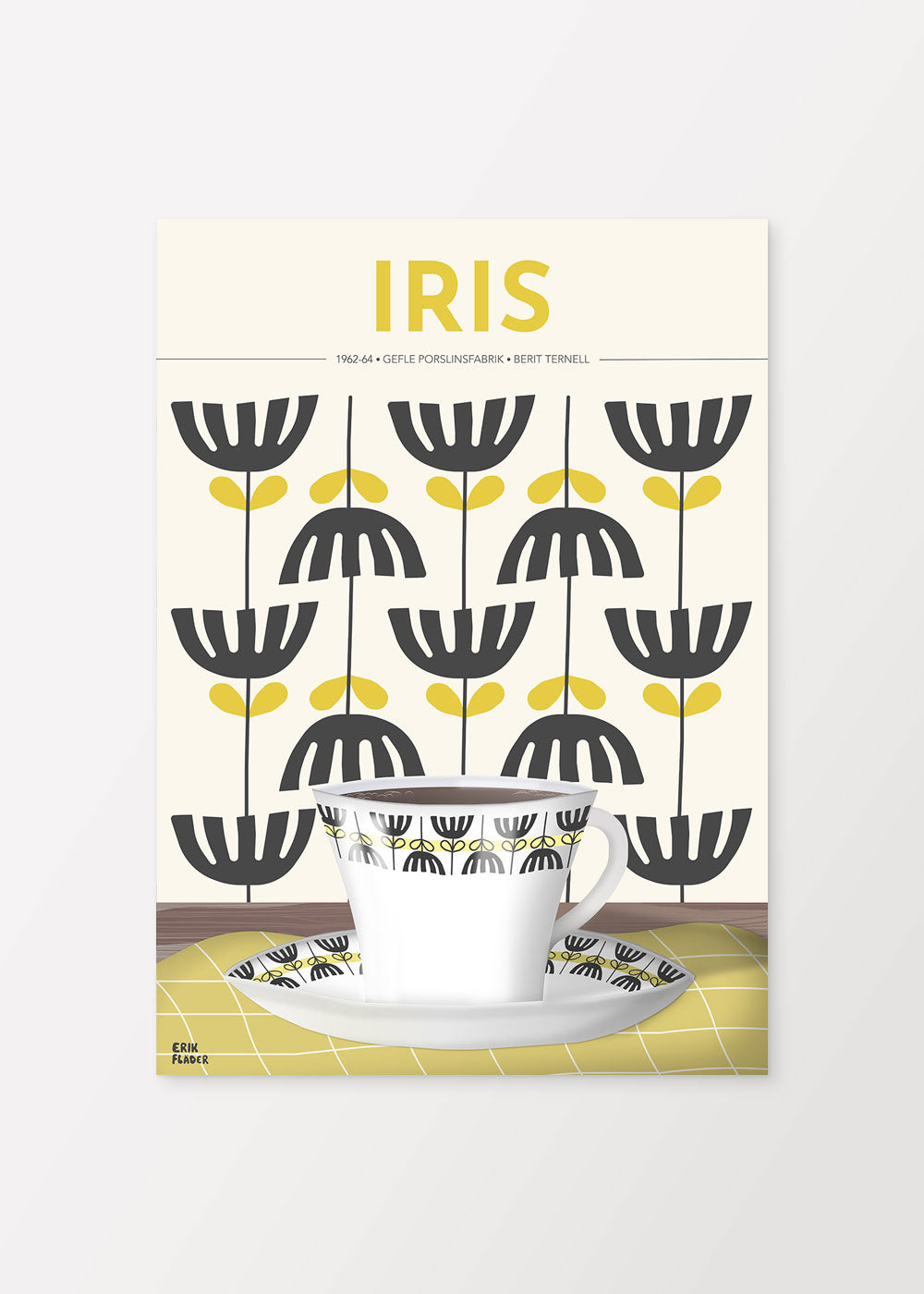 Iris Kaffekopp Gefle Poster