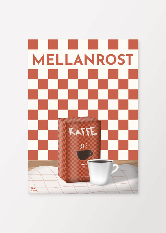 Kaffe Mellanrost Poster