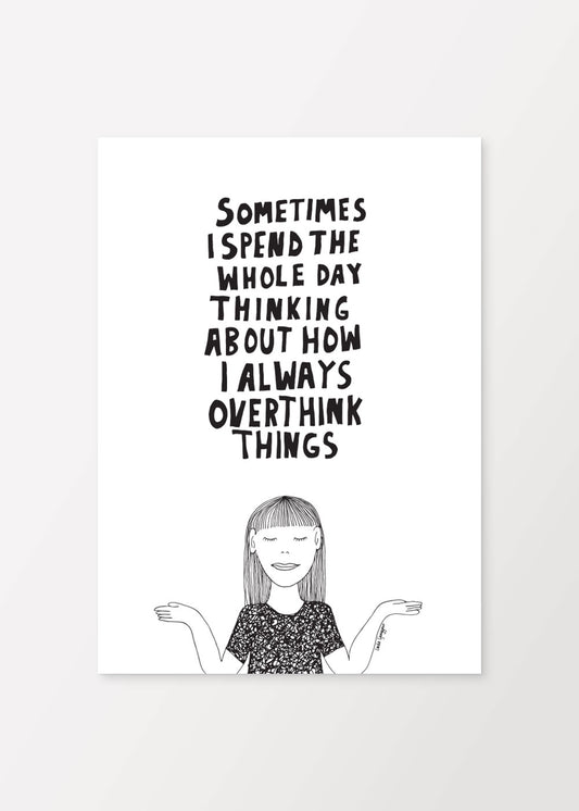 Overthink Things Poster