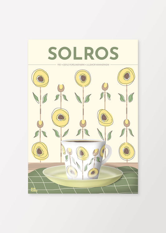 Solros Kaffekopp Gefle Poster