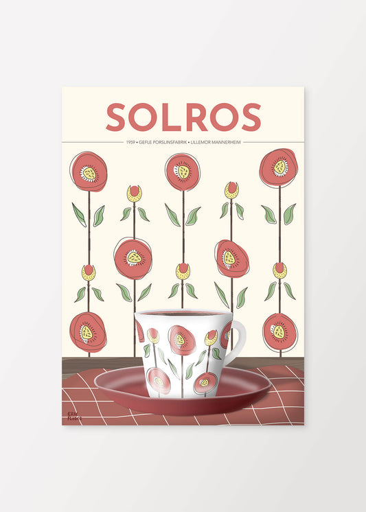 Solros Kaffekopp Gefle Poster