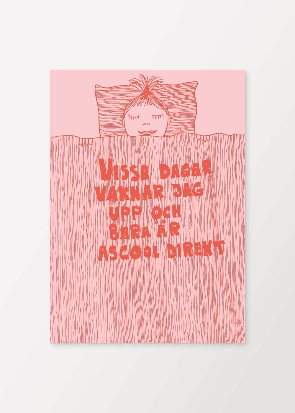 Ascool Direkt - Rosaröd Poster - #shop_name