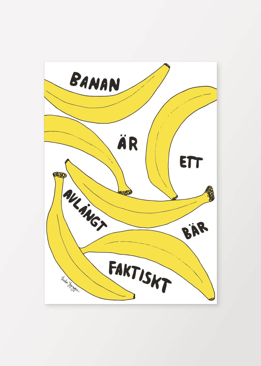 Avlångt Bär Gul Poster - #shop_name