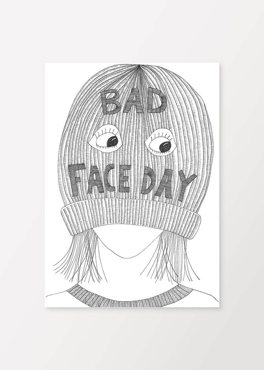 Bad Face Day A4-juliste