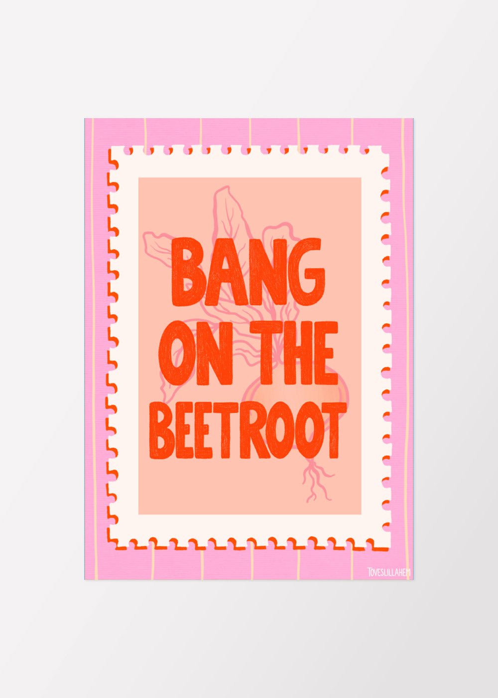 Bang on the beetroot Poster - shop_name