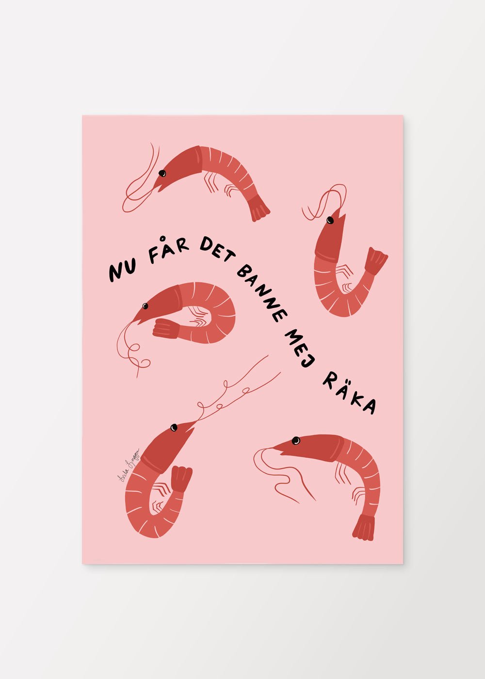 Banne mej Räka Poster - shop_name