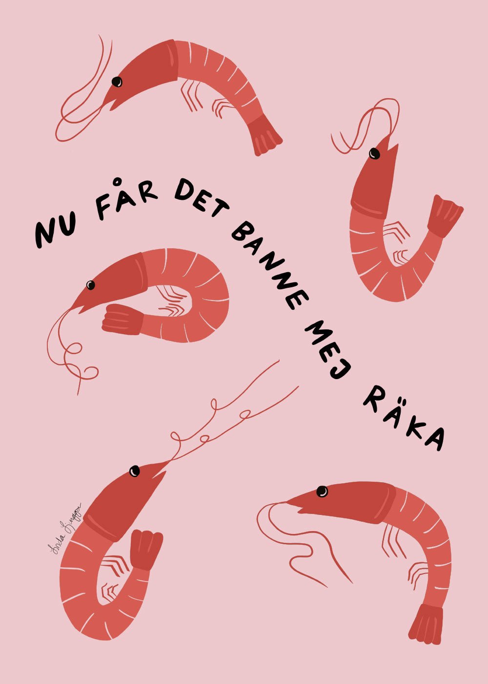 Banne mej Räka Poster - shop_name