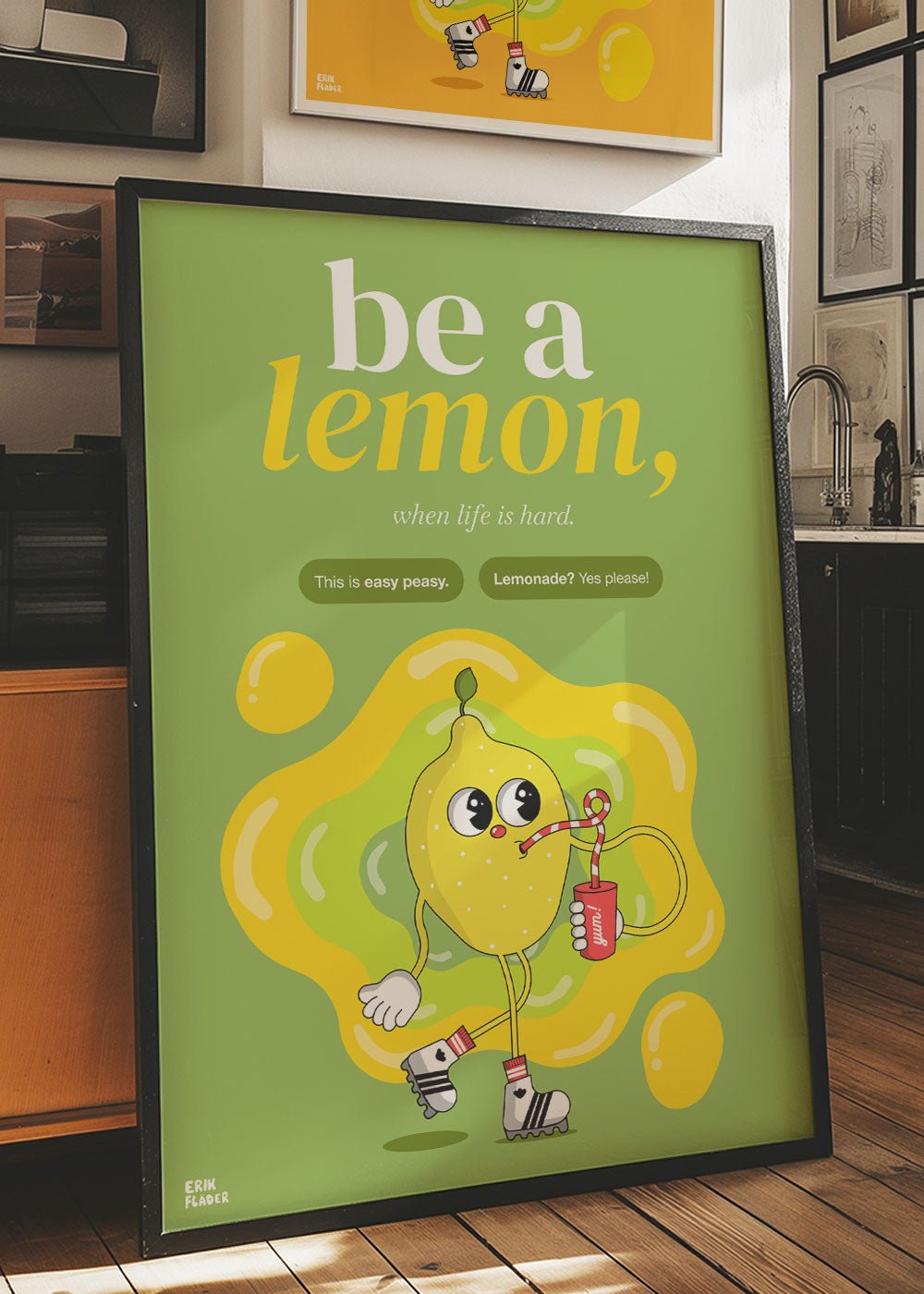 Be a lemon Poster - #shop_name