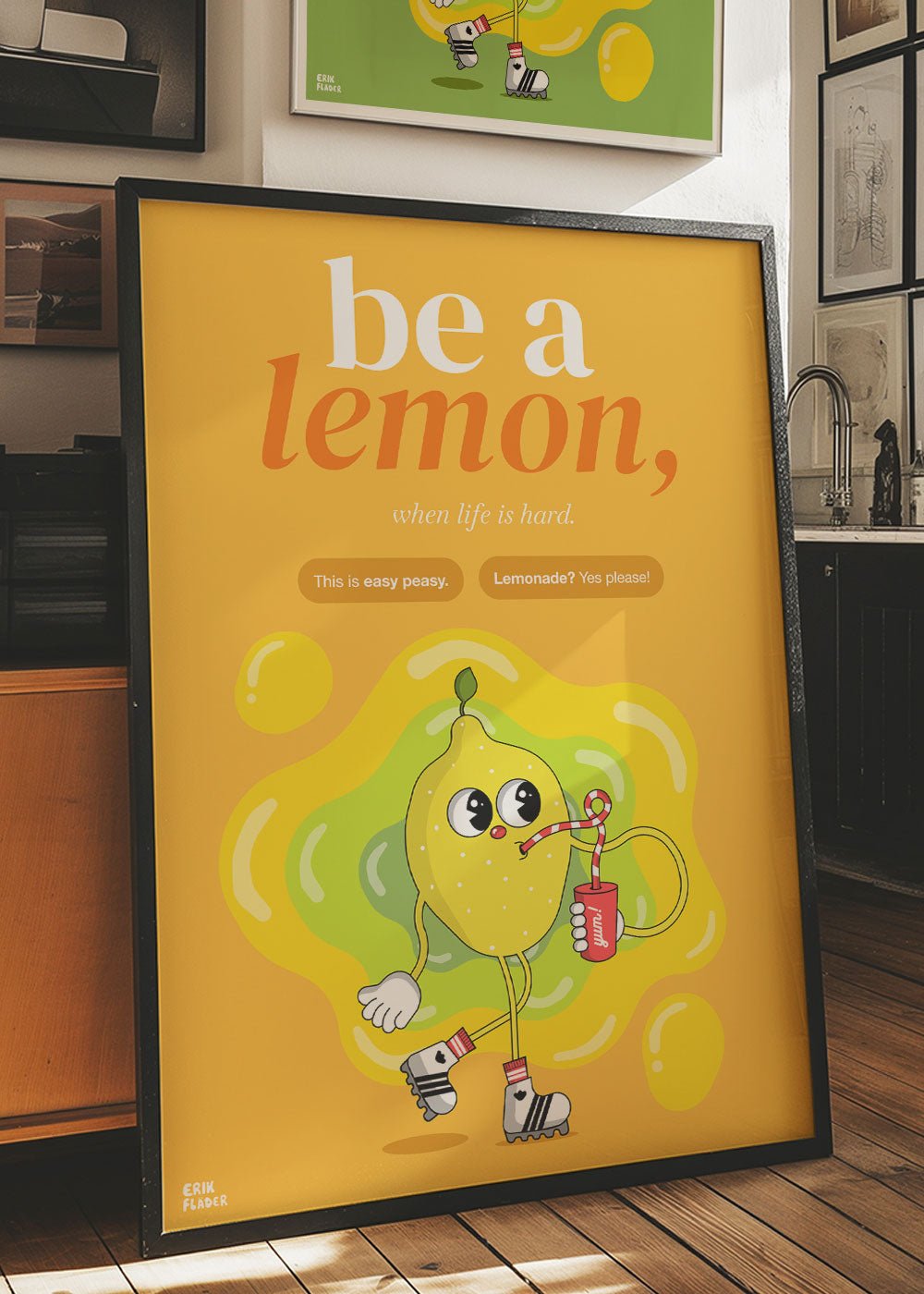 Be a lemon Poster - #shop_name