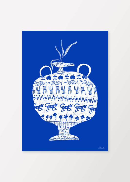 Blå Vas Poster - #shop_name