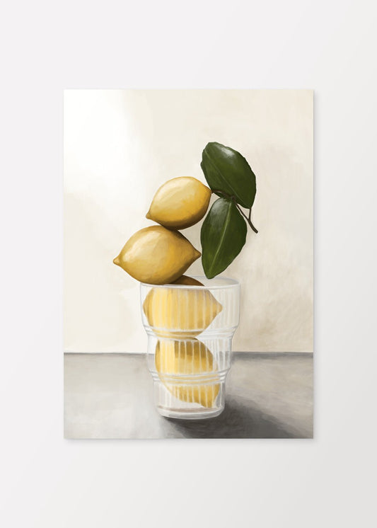 Citroner i vas Poster - shop_name
