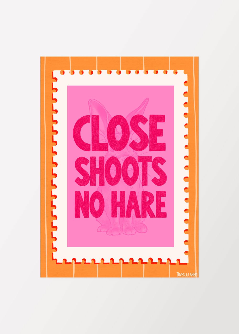 Close shoots no hare Poster - shop_name