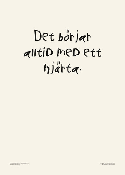 Det börjar alltid med ett hjärta