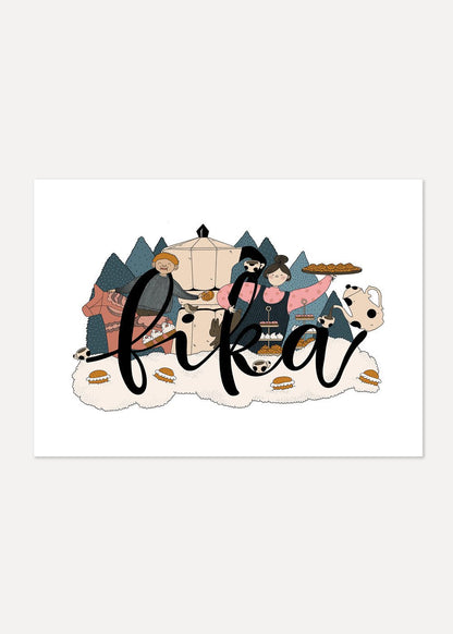 Fika Sign Poster - #shop_name