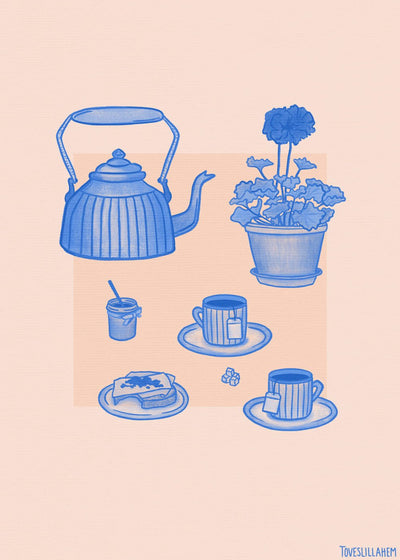 Poster „Frühstück II“.
