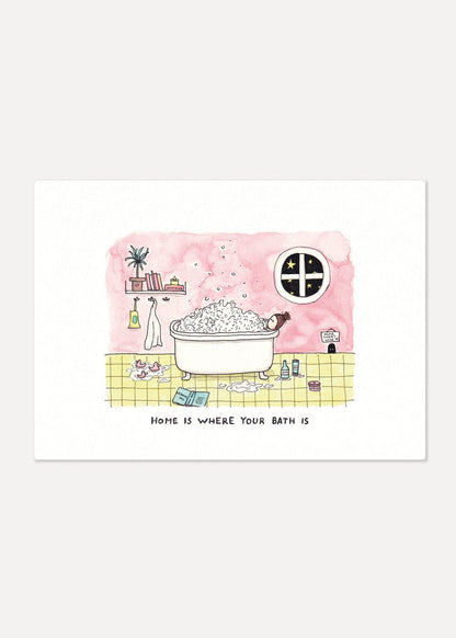 Home Is Where Your Bath Is Poster - #shop_name