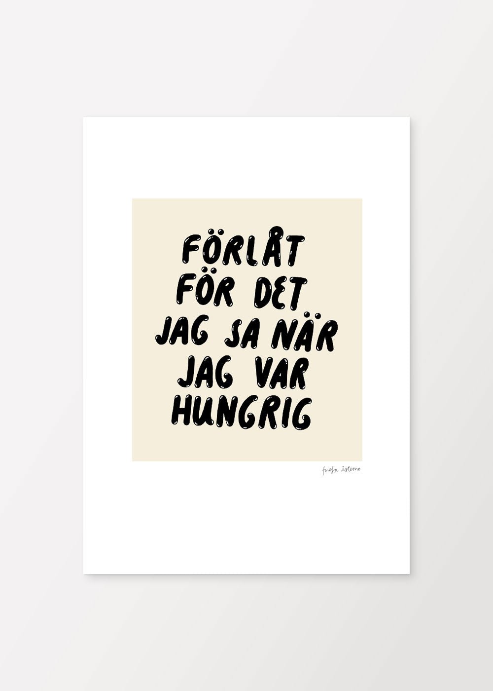 Hungrig Poster - #shop_name