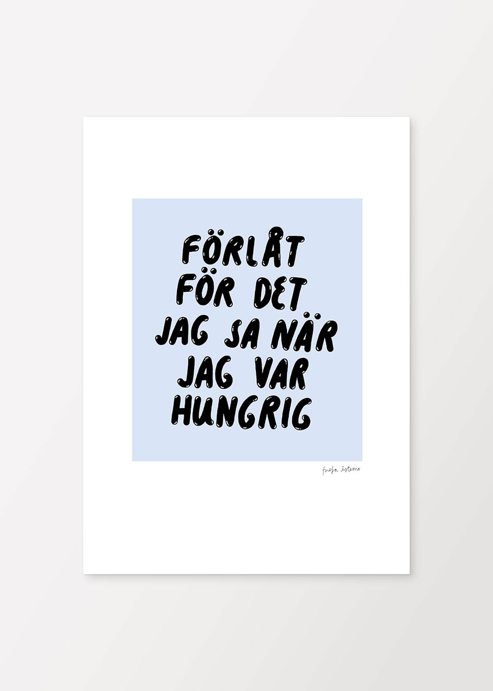 Hungriges Plakat