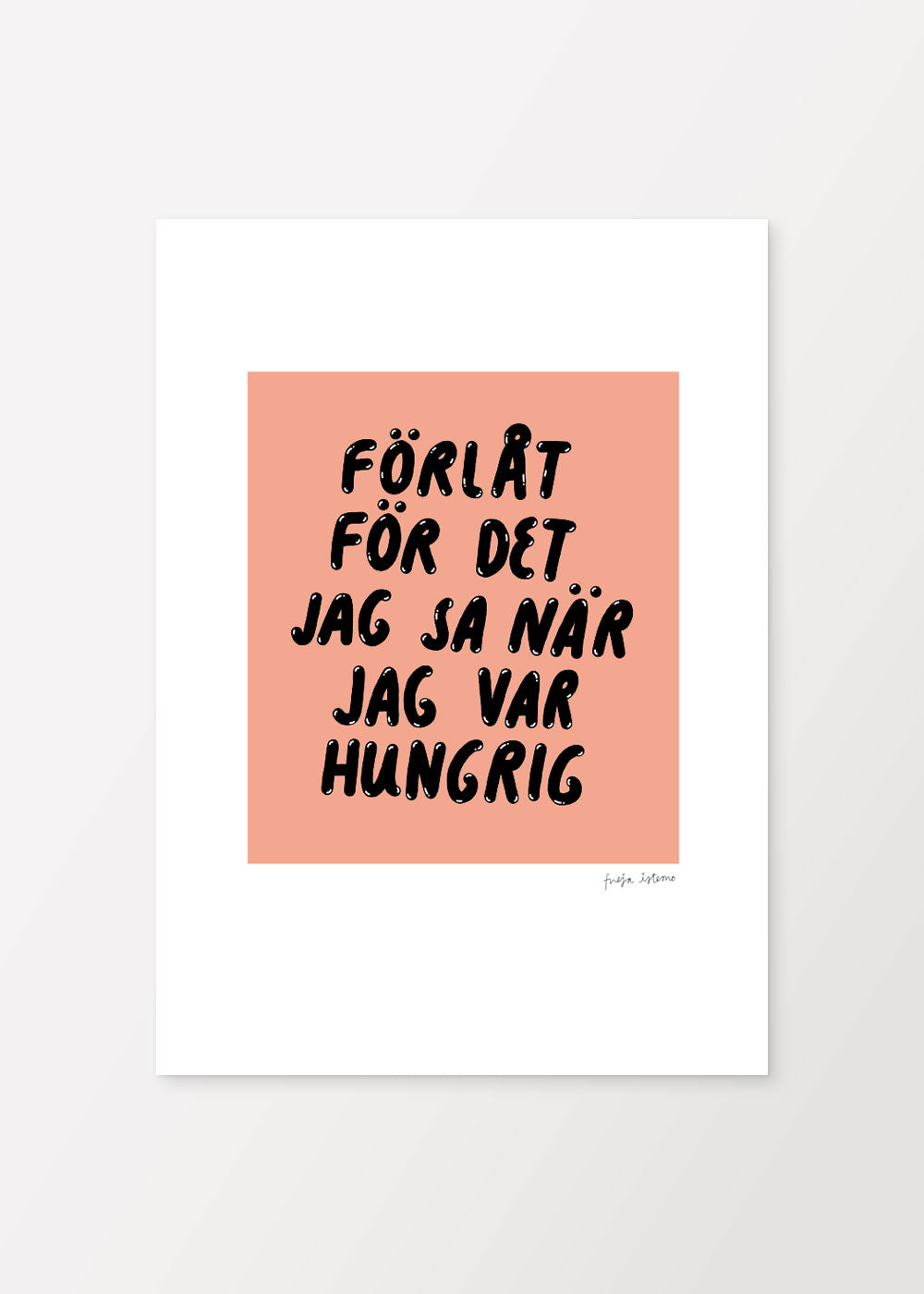 Hungriges Plakat