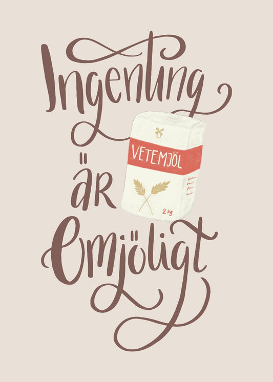 Ingenting är omjöligt Poster - shop_name