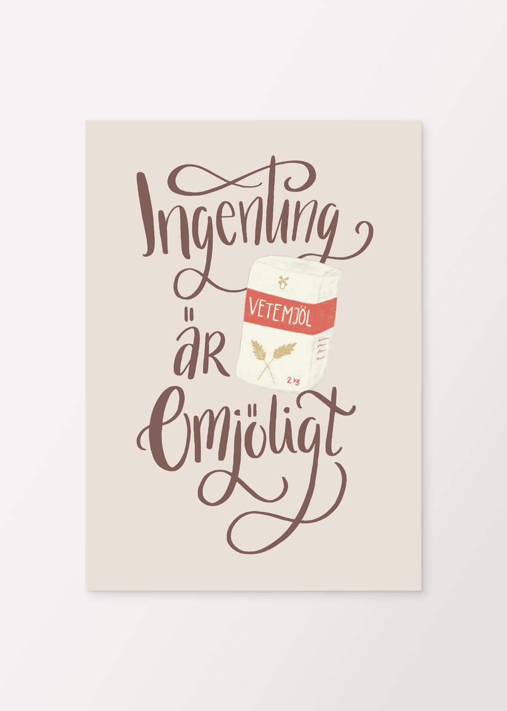 Ingenting är omjöligt Poster - shop_name