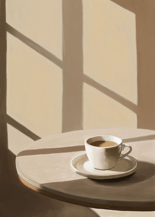 Kaffe med mjölk Poster