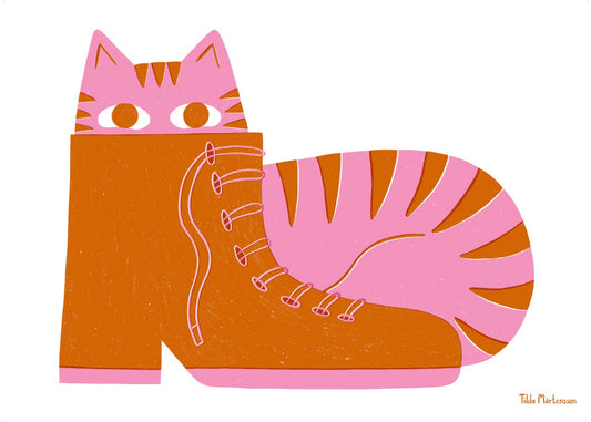 Katt Med Sko Poster - shop_name