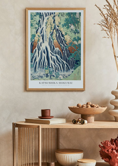 Kirifuri Waterfall at Mount Kurokami in Shimotsuke province - Katsushika Hokusai - #shop_name