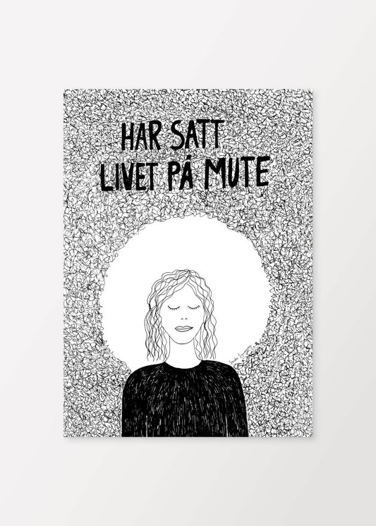 Livet på mute Poster