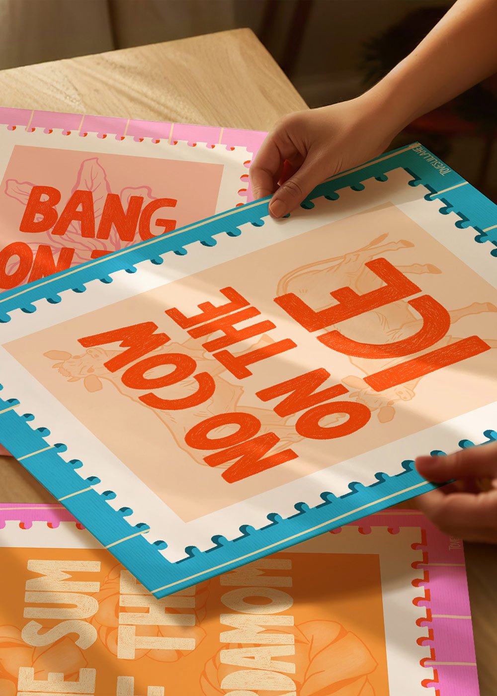 No cow on the ice Poster - shop_name