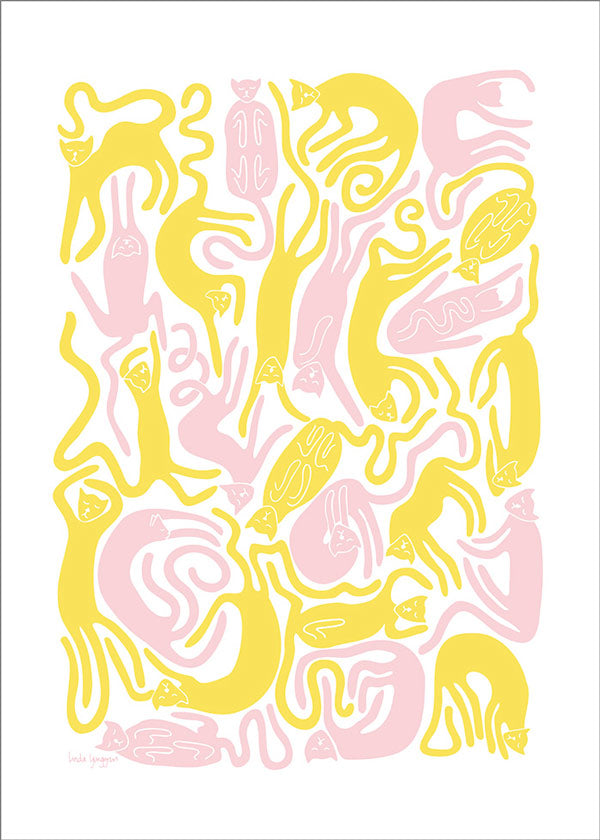 Nöjda Katter Poster