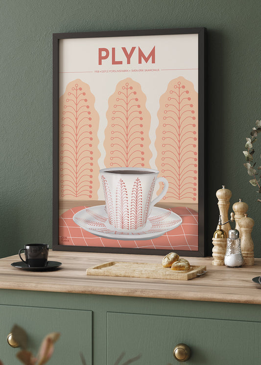 Plym Kaffekopp Poster